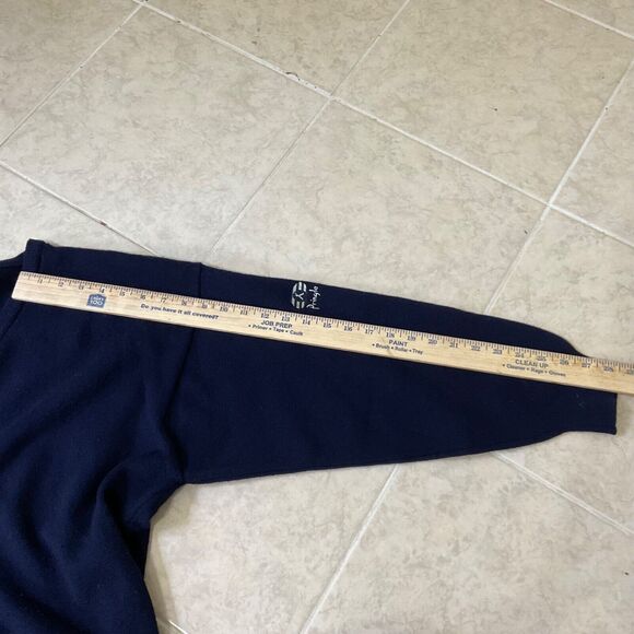 Faldo by Pringle Sweater Mens size L Blue  100% Lambswool V-Neck Jumper Golf - Picture 8 of 10